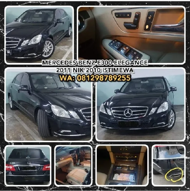 MERCEDES BENZ E300 ELEGANCE 2011 NIK 2010.KONDISI ISTIMEWA.WA: 081298789255>> 