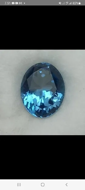 natural blue topaz london 3.50ct