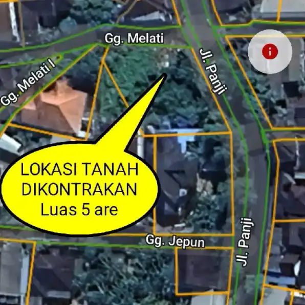 Dikontrakan 5 are, Jl. Panji Tibung Sari Kwanji Dalung Kuta Utara