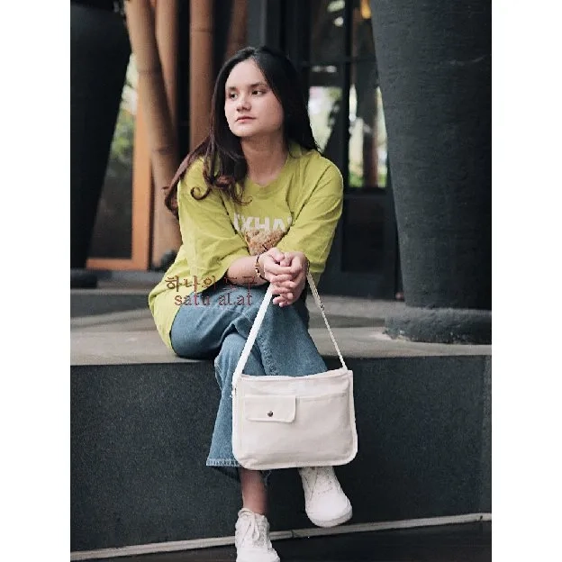 Tas Selempang BESTIEAN 100% Canvas Premium Tebal Tas Kanvas