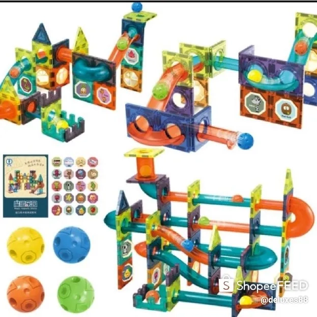 Magnetic Marble Race 96pcs SALE LAST STOK 10 BOX SALE SAJA