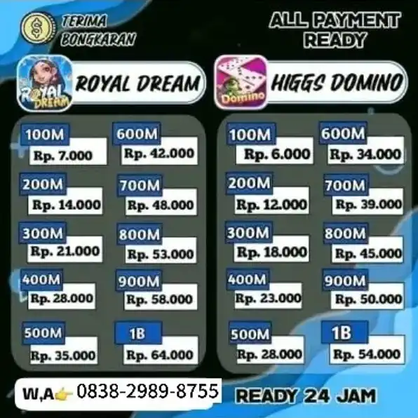 Top Up Chip Hdi dan Chip Rd