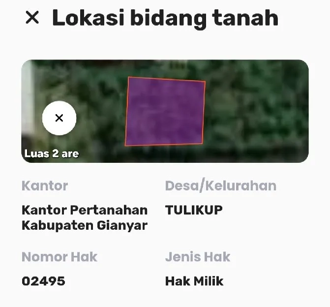 Dijual 2 are, Jl. Banjar Pande Perum BTN TAMAN MAHESA Tulikup Gianyar