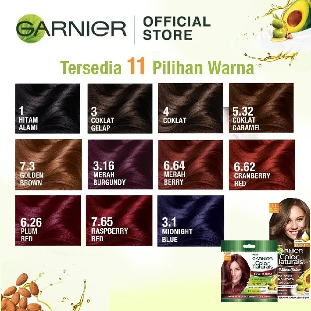 Garnier Hair Colour Natural Express Ultra Cream Semir Pewarna Rambut Premium