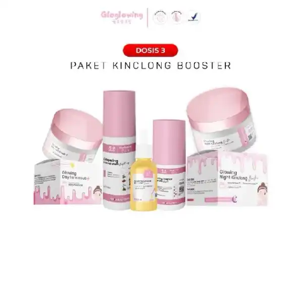 5 Paket Kinclong Glowing Booster-Glowing Kinclong Dosis 3