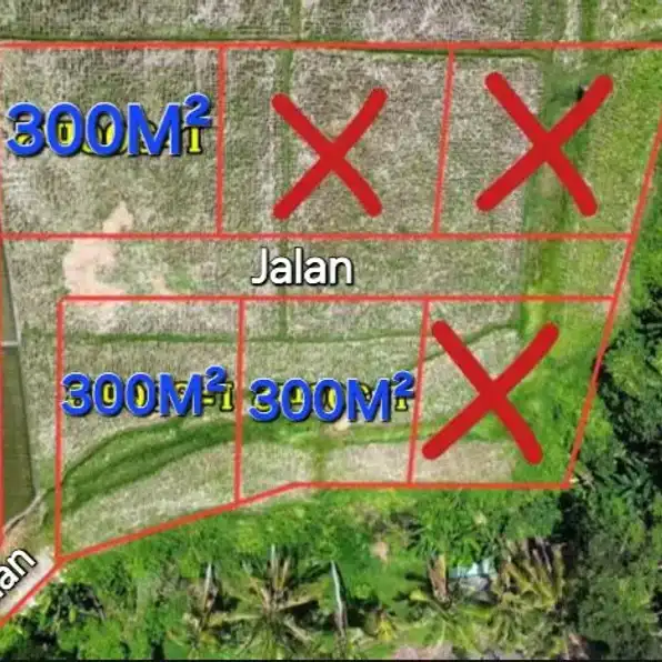 Dijual 3 are & 6 are, Belakang PUSKESMAS Pembantu Nyambu Kediri Tabanan