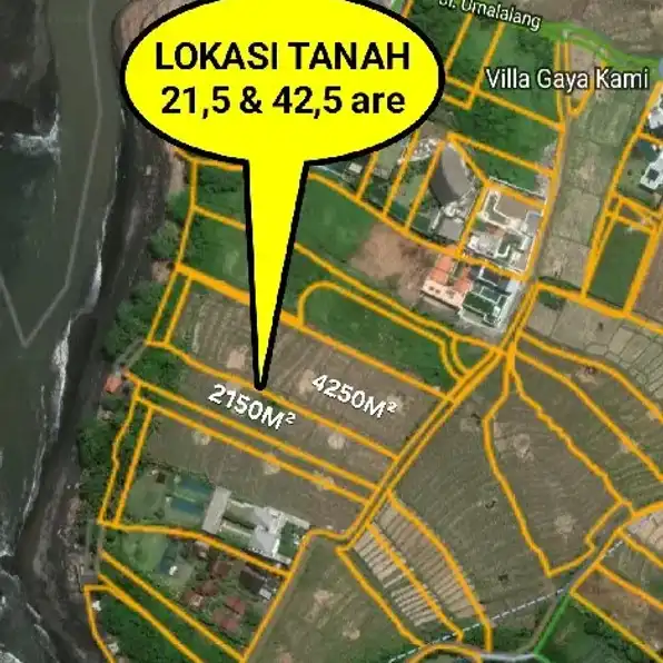 Dijual 21,5 & 42,5 are, LOSS PANTAI Mengening Cemagi Seseh Mengwi