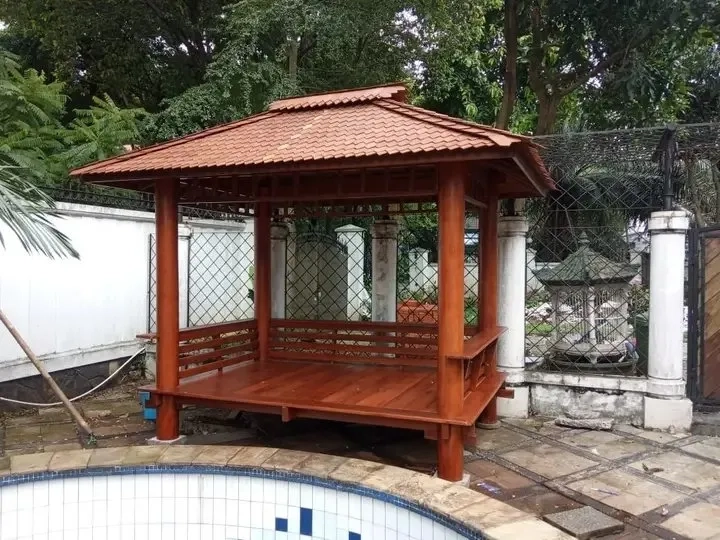 gazebo kayu kelapa