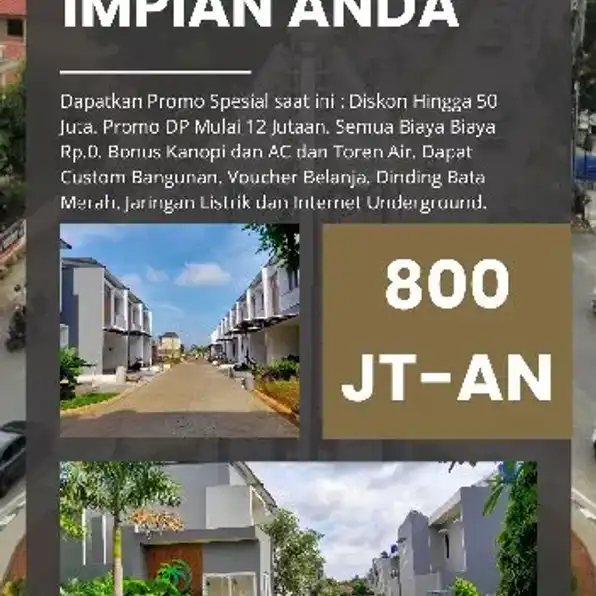 Rumah dengan cicilan 5 juta perbulan 