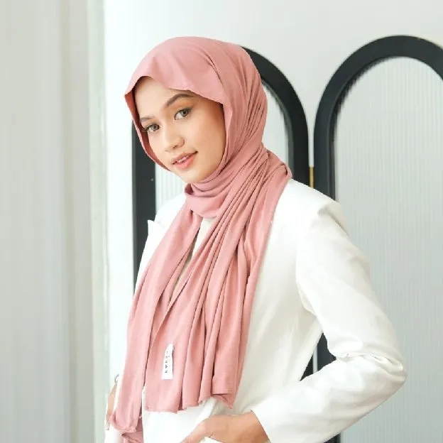 PASHMINA KAOS RAYON // PASHMINA KAOS POLOS //PASHMINA KAOS//MATT RAYON KENAN HIJAB LEBARANMU