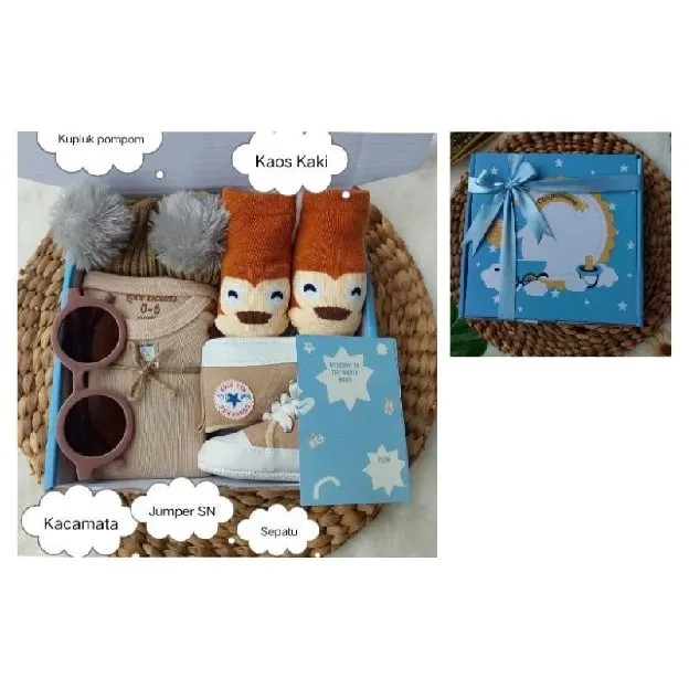 Hampers Bayi Newborn Baby Gift Set Parcel Bayi Laki-laki Perempuan Kado Lahiran Bayi