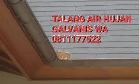 Talang air galvanis metal depok wa 0811177522 atap rumah