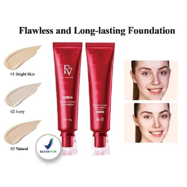 𝗔𝗞 𝗫 𝗢𝗗𝗕𝗢 FV original Cover Foundation 30g waterproof foundation perfect magic flawless and long-las