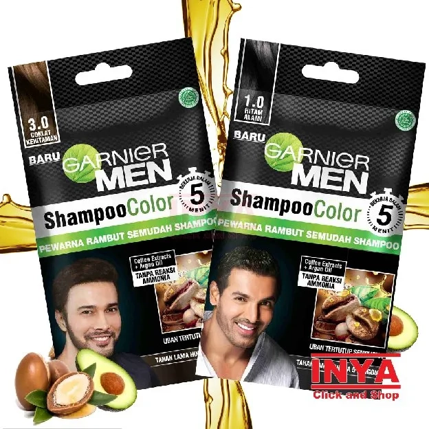Garnier Color Natural Express Cream, Ultra Color & Men Color Shampoo Collection - Semir Rambut - Pew