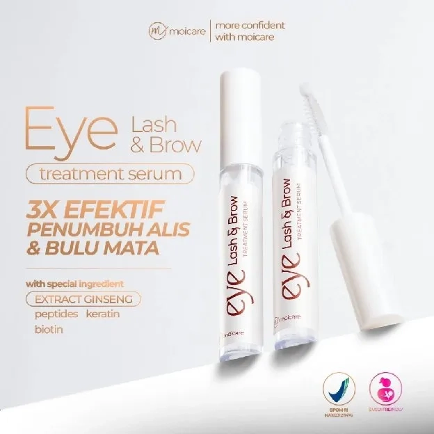 Moicare Eye Lash & Brow Growth Serum - Penumbuh Pelebat Penebal Alis & Pemanjang Bulu Mata