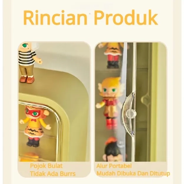 Kotak Penyimpanan Pajangan Boneka Model Akrilik Model Pop Mart Kotak Penyimpanan/ Kotak Buta Rak Pen