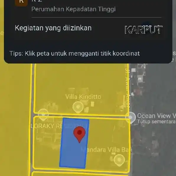 Dijual 19,72 are, Jl. Bukit Bintang Puri Gading Jimbaran Atas Kuta Selatan