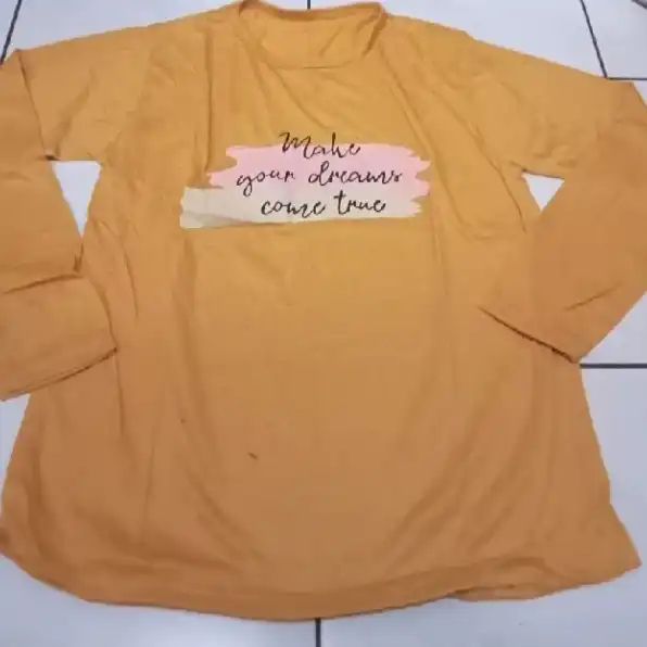 Kaos Lengan Panjang Unisex Siap Kirim