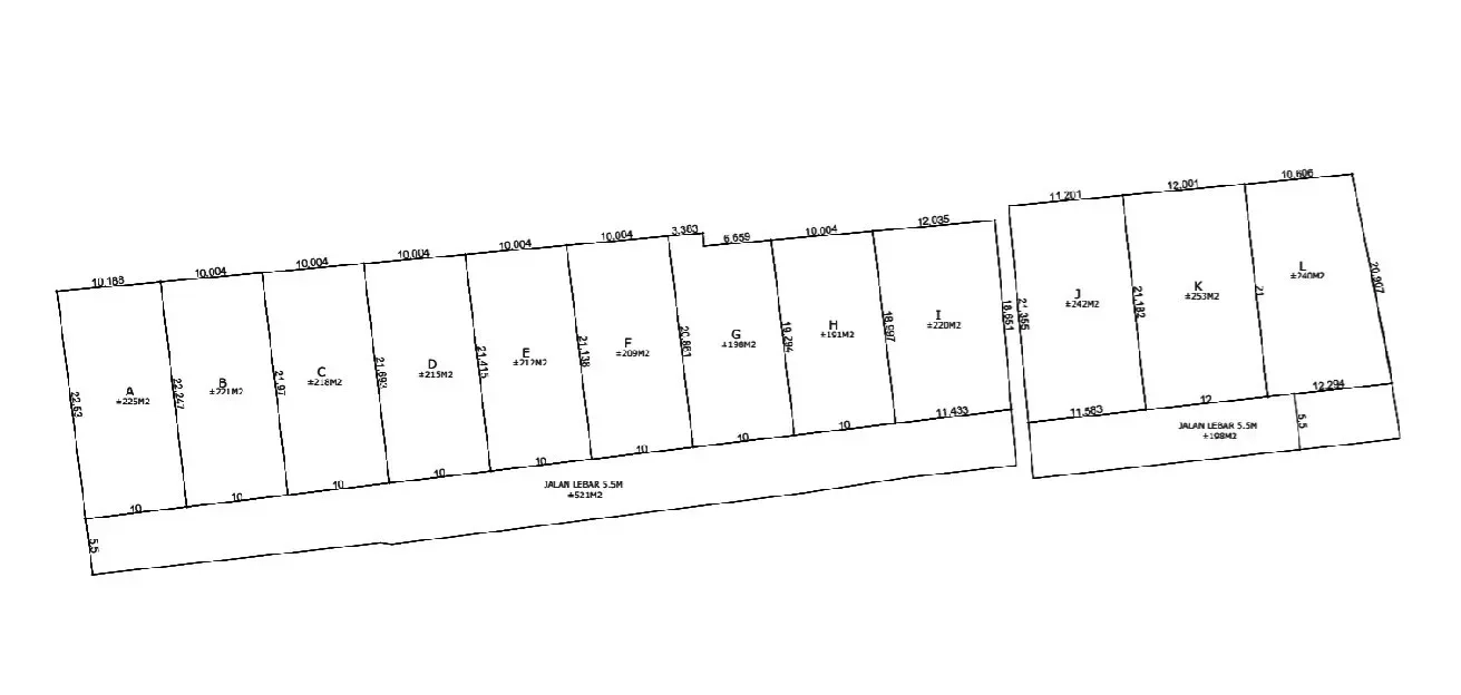 Dijual TANAH KAVLING 1,98 are s/d 2,25 are, Jl. Tukad Badung Renon Sidakarya Denpasar