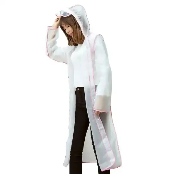 Jas Hujan Transparan Raincoat Korean Style Jas Hujan Ponco Dewasa Pria Wanita