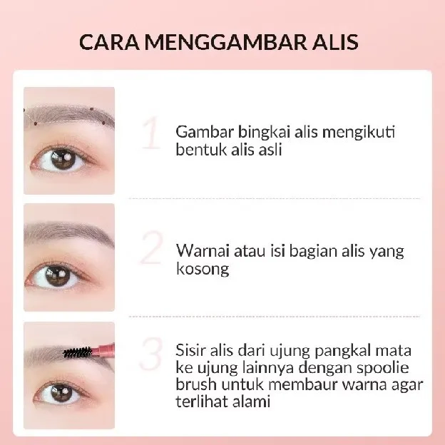 BUHOTEI Colorkey x Bioaqua Kosmetik Eyebrow Pencil Pensil Alis Tahan Lama Tahan Air BPOM Cosmetics M