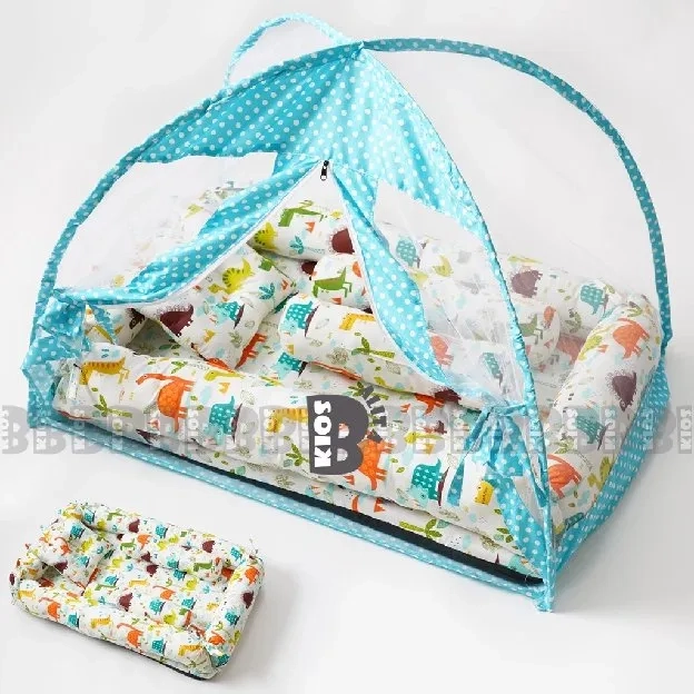 KASUR BAYI TENDA KELAMBU / KASUR BABY KELAMBU SET BANTAL FREE BANTAL PEYANG CROWN  + 2  GULING BABY