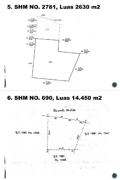 Dijual 11,371 Ha. Jl. Blimbing Sari Raya Uluwatu Pecatu Kuta Selatan