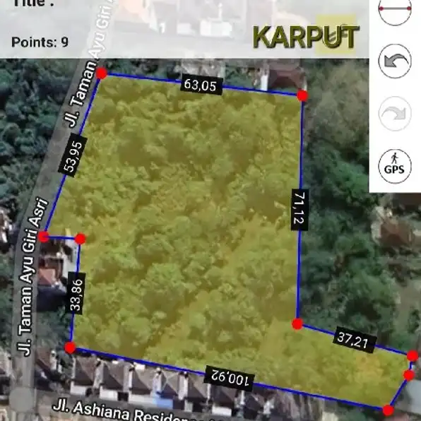 Tanah 69,6 are, Jl. Taman Giri Asri  Br. Mumbul Benoa Kuta Selatan