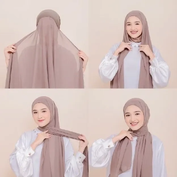 Pasmina Instant iner 2 IN 1, pasmina viral tante lala  ceruty babydoll by haidar hijab