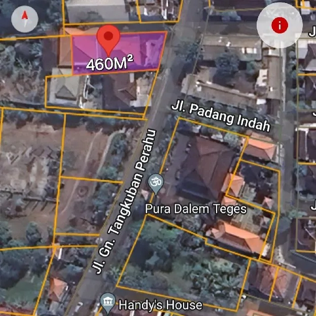 Dijual 17 are, Jl. Raya Gn. Tangkuban Perahu Padangsambian Klod Denpasar