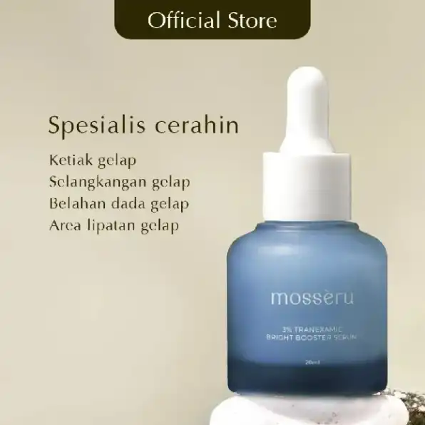 MOSSÈRU 3% Tranexamic Bright Booster Serum | Tranexamic Acid | Niacinamide | Brightening Serum | Men