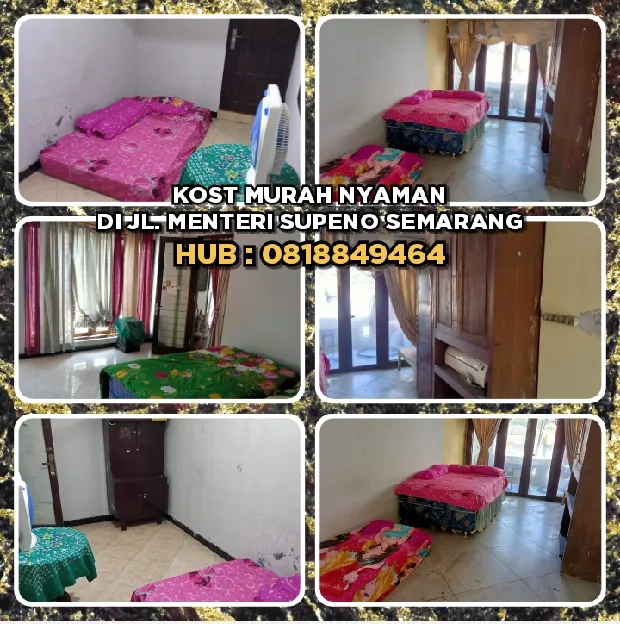 KOST MURAH NYAMAN DI JL. MENTERI SUPENO SEMARANG.H: 0818849464