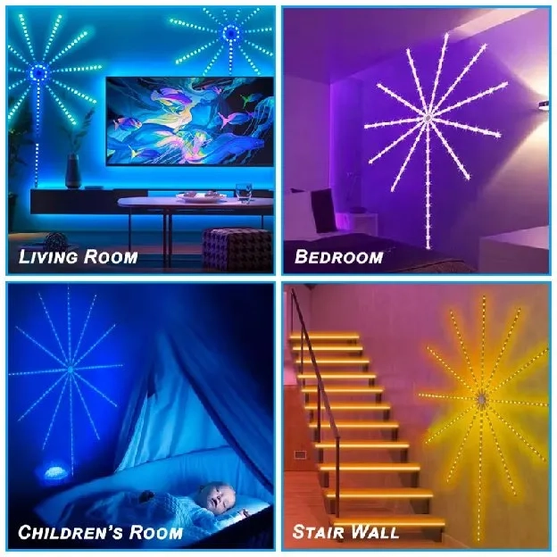 LAMPU LED STRIP MODEL KEMBANG API / ROCKWARE FIREWORK LED MAGIC COLOR LAMP / LAMPU STRIP KEMBANG API