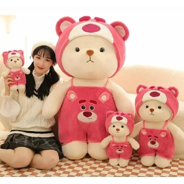 Boneka terbaru teddy bear Jumpsuit lotso sticth dino rabbit kelinci ukuran 30cm high quality bahan