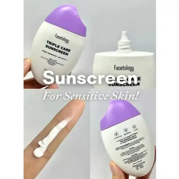 Facetology Bundling Triple Care Sunscreen SPF 40 PA+++ 40ML & BIG SIZE Triple Care Sunscreen SPF 40