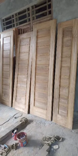 Pintu Minimalis Jati 200x80 Ready Stock langsung Produsen