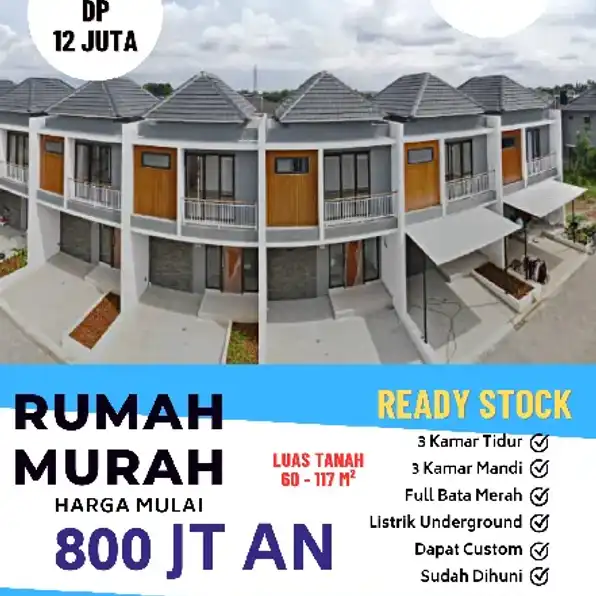 rumah murah dan lebar 7 meter di Pamulang 