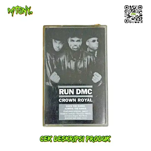 Kaset Pita Musik Rock Rap Hip Hop Run DMC Crown Royal Arista 2001