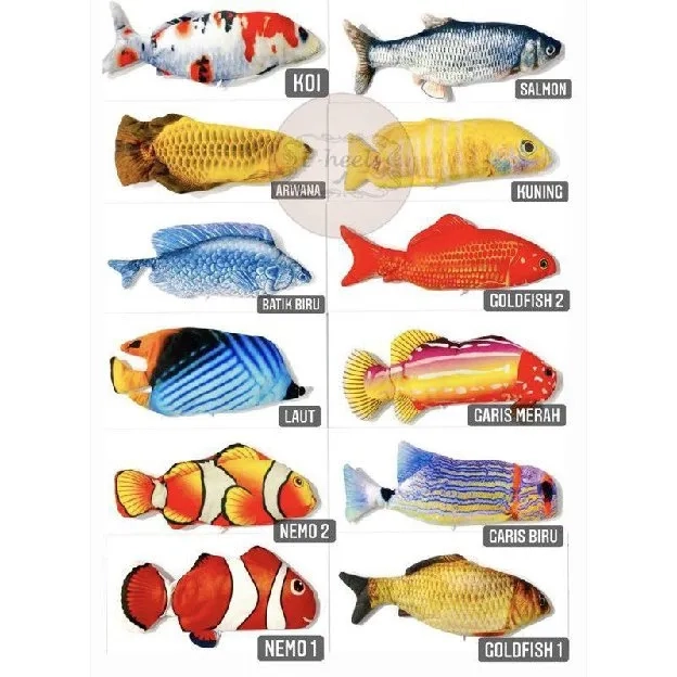 MAINAN BONEKA IKAN BERGERAK/FISH DANCING/IKAN UGET UGET/PUK PUK IKAN BERGERAK IKAN UNTUK BAYI TIDUR/