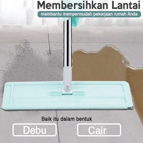 ALAT PEL TARIK FLAT MOP OTOMATIS PERAS TANPA TANGAN ULTRA MOP