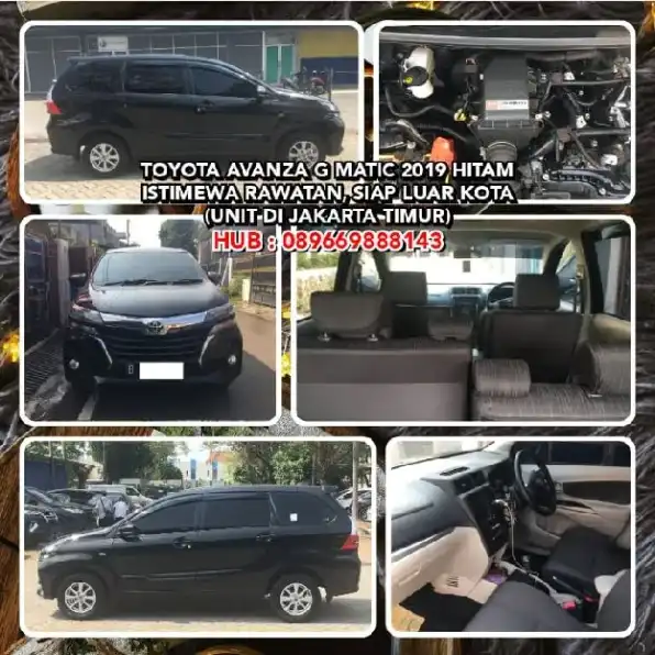 TOYOTA AVANZA G MATIC 2019 HITAM ISTIMEWA SIAP LUAR KOTA (UNIT DI JAKARTA TIMUR) H: 089669888143*