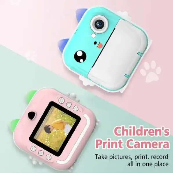 Digital Print Camera Portable Mini Printer Dengan Layar Kamera INSTANT - Camera Anak Mini Digital