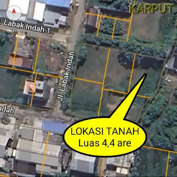 Dijual 4,4 are, Jl. Labak Indah Pura Demak Barat Mahendradata Denpasar