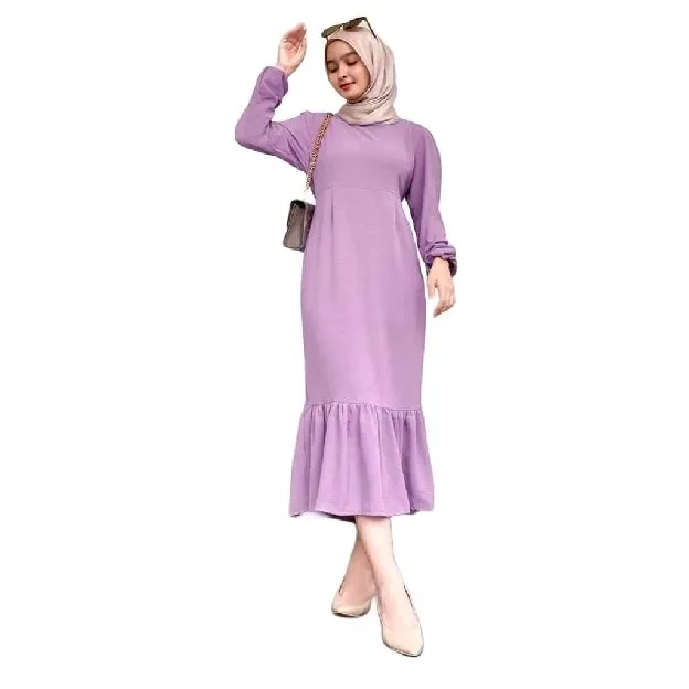 Siska Midi Dress Bahan Crinkle Ukuran S M L XL XXL XXXL Dress Type Duyung(Fishtail)