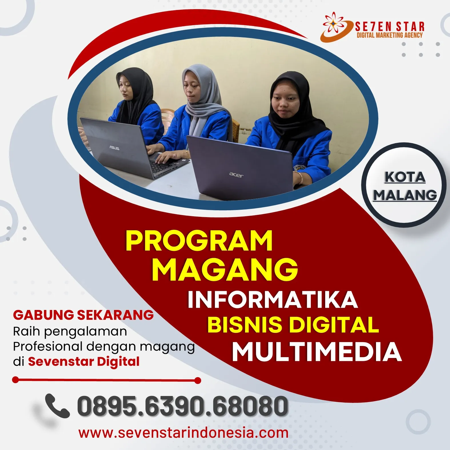 WA 0895-6390-68080, Program Prakerin Mahasiswa Informatika di Malang