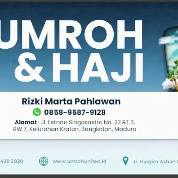 DEKAT MASJIDIL HARAM, 0858-9587-9128 Paket Travel Umroh & Haji Plus 9 Hari Pandeglang Palembang Jogja UMROH UNITED BANGKALAN