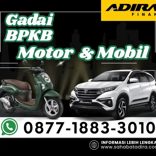 0877-1883-3010, Gadai BPKB Adira Pondok Gede