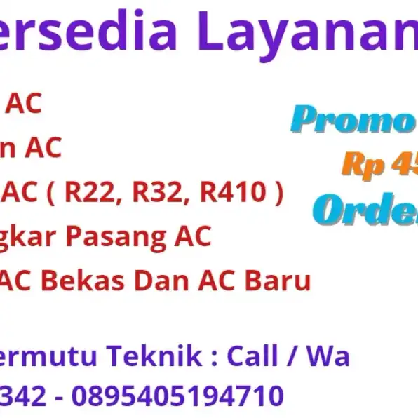 WA. 085220297342 - 0895405194710 Jasa Service AC, Cuci AC, Bongkar Pasang AC Pondok Kopi, Jakarta Timur Terdekat