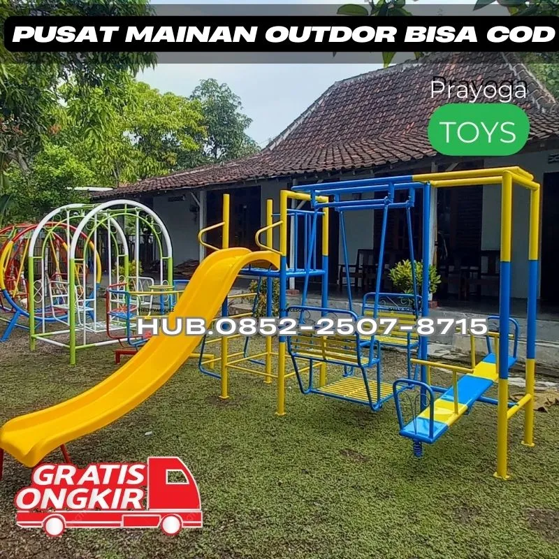 Inspirasi ayunan besi modern Dan Mainan Besi TK Kec Poncol Magetan