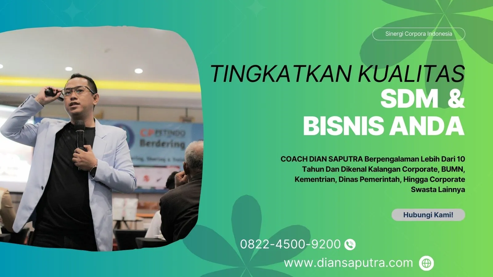 Trainer dari Sumedang, Terpercaya & Solutif, Dian Saputra